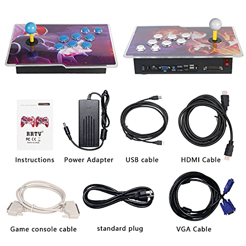 FVBADE [30000 Game in 1] 70S Pandora Box Retro Games Arcade Game Console with Two Separate Host for PC & Projector & TV 3D Games 1-4 Players Category