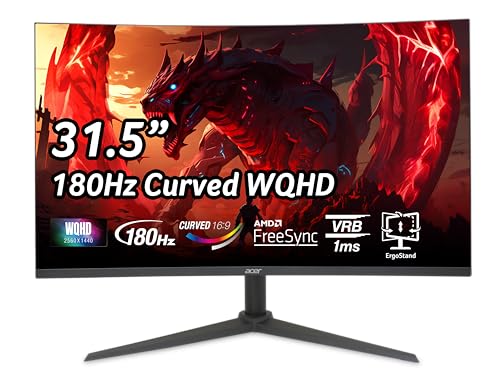 Acer Nitro XZ270 Xbmiipx 27" 1500R Curved Full HD (1920 x 1080) VA Zero-Frame Gaming Monitor with Adaptive Sync