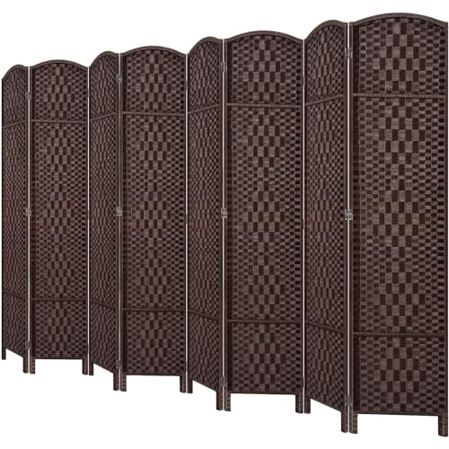 Room Divider, Room Dividers and Folding Privacy Screens, 16in Privacy Screen, 6 Panel Temporary Wall Partitions, 6ft Space Separation Panel Screen