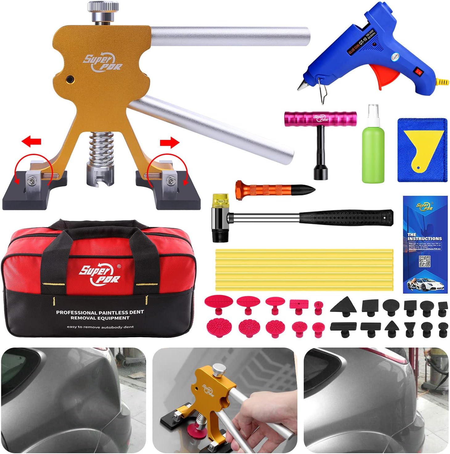 Super PDR DIY Paintless Dent Repair Kit