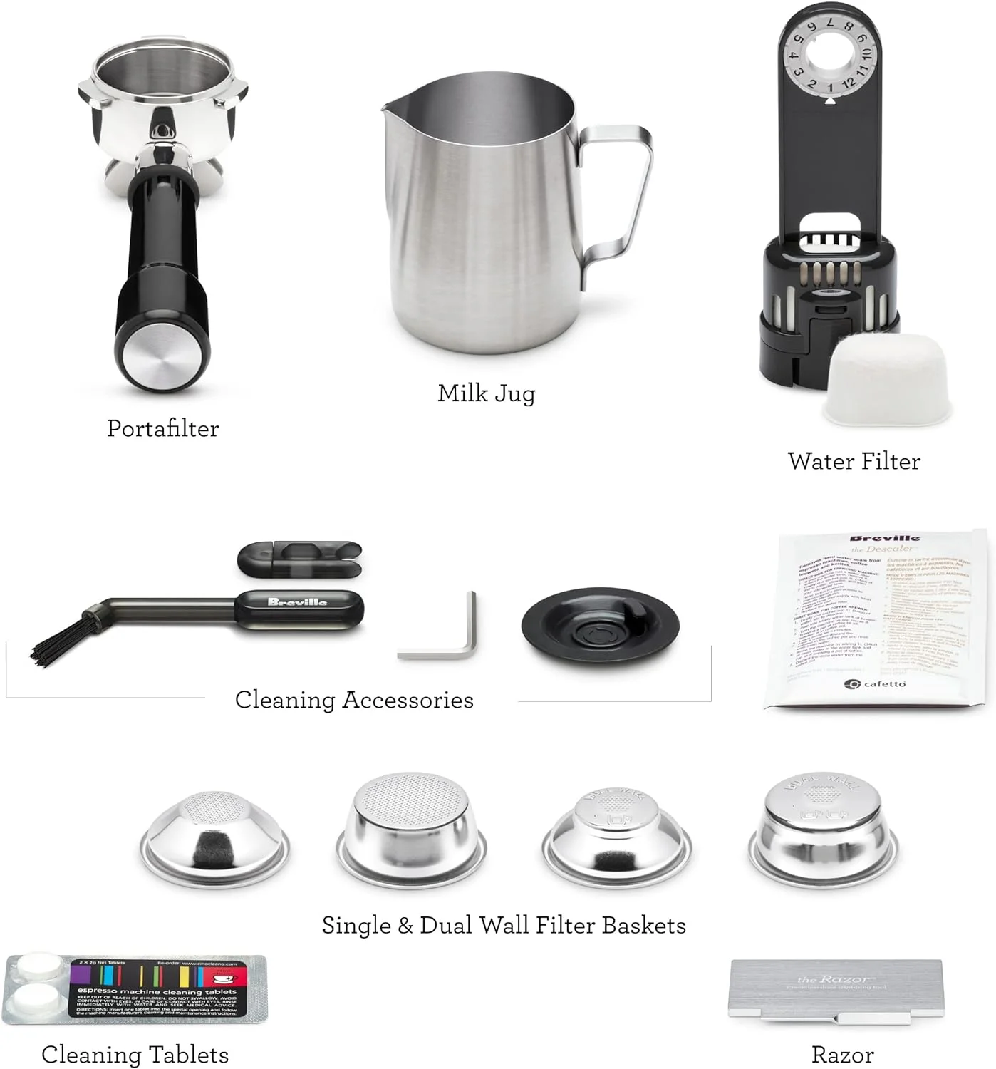 Breville Barista Express Impress Espresso Machine, 2 Liters - Stainless Steel
