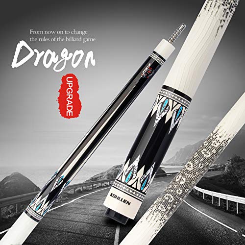 KONLLEN Pool Cue Stick Pro Taper Canadian Maple Billiard Pool Sticks for Adults with Low Deflection Shaft (10.5mm/11.5mm/12.5mm Tip) Professional