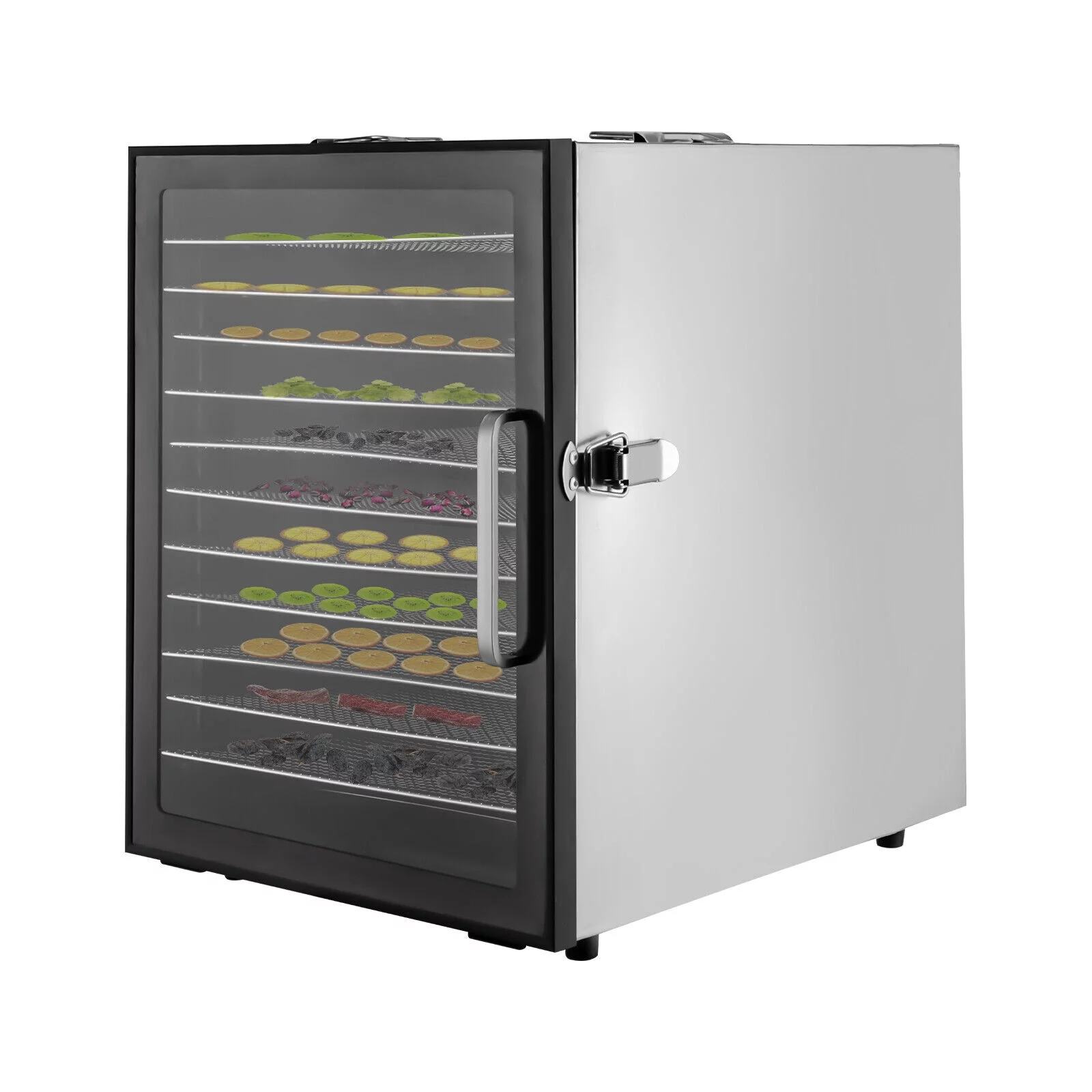 12-Tray Food Dehydrator Stainless Steel Meat Fruit/Vegetable Jerky Dryer Machine