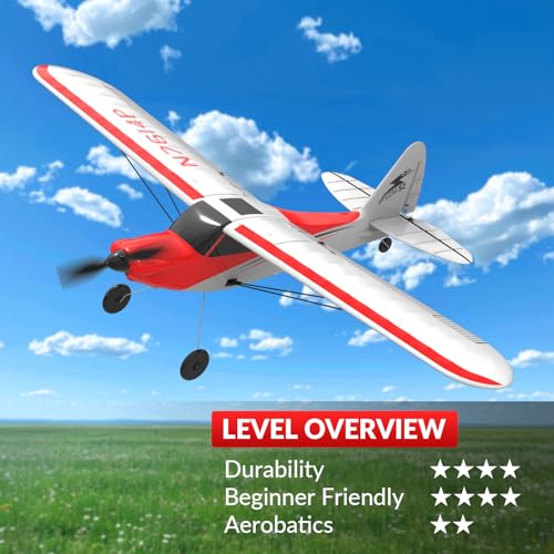 VOLANTEXRC RC Plane Trainer Sport Cub 4CH Remote Control Airplane with Prop Saver, 6-Axis Gyro Stabilizer & 3 Modes to Fly
