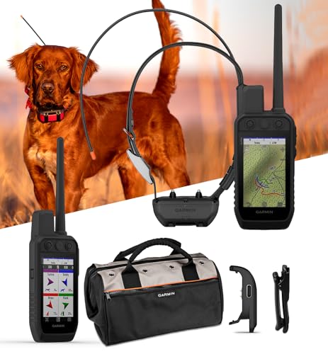 Garmin Alpha 300 (TT 25 Bundle) GPS Dog Tracking System Bundle - Multidog Tracking GPS & Remote Training Device - Includes Garmin Field Bag