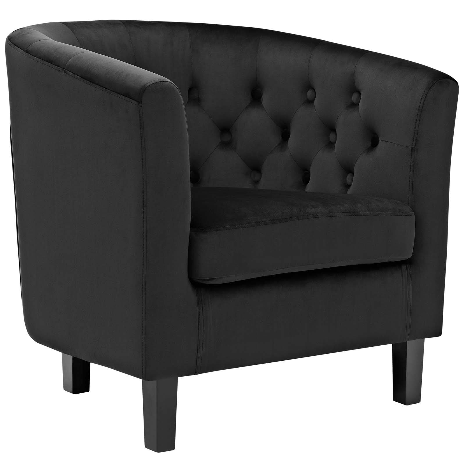 Modway | Prospect 2 Piece Velvet Armchair Set - Gray
