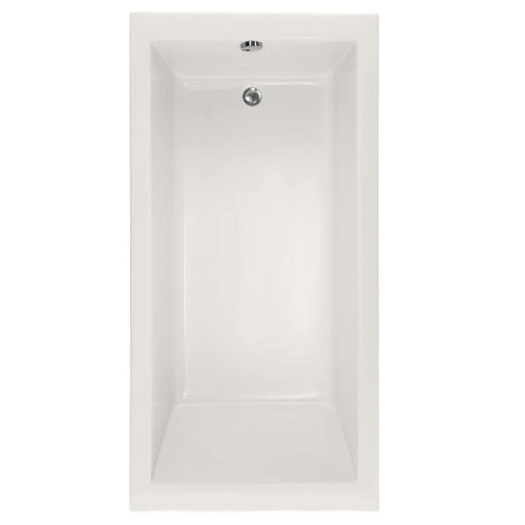 Soaking Tub Designer Collection Lacey 60 x 30 Inch Drop-In Tub Only End White Acrylic