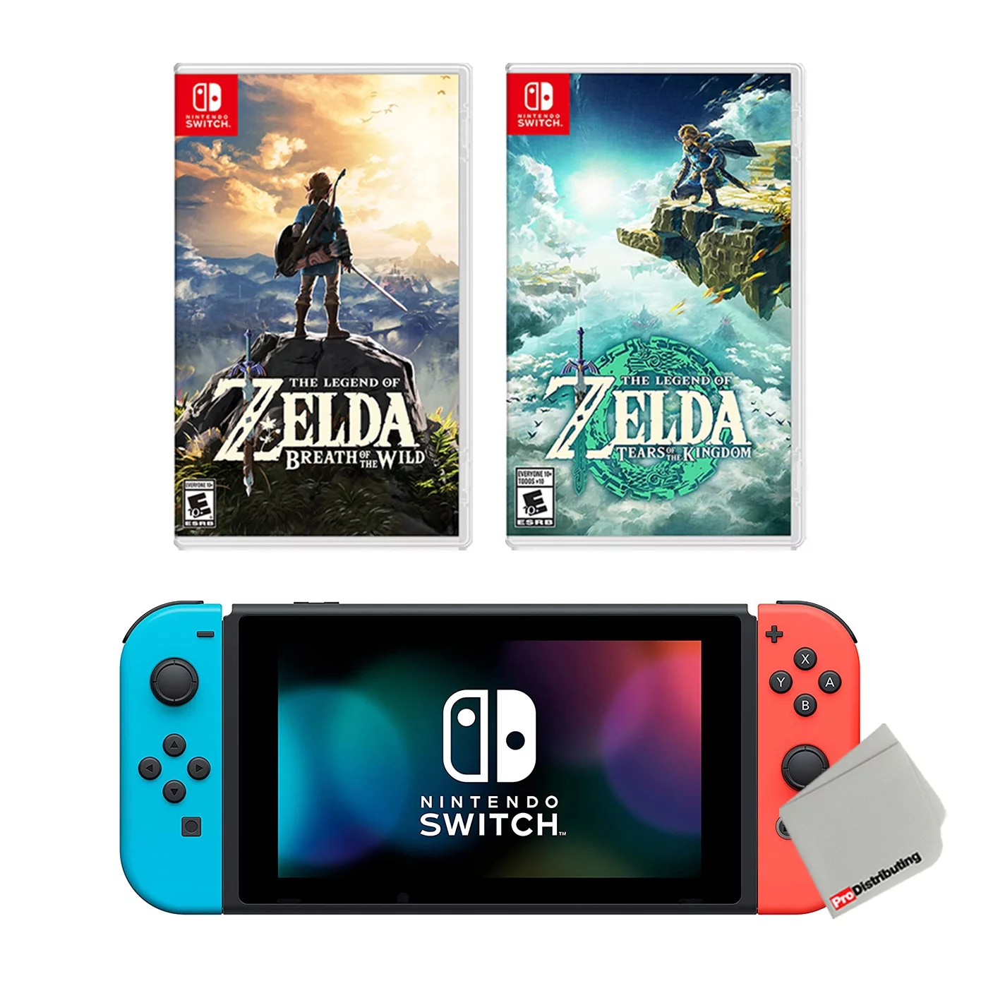 Nintendo Switch 32GB Console with The Legend of Zelda: Tears of the Kingdom and Breath of the Wild Bundle