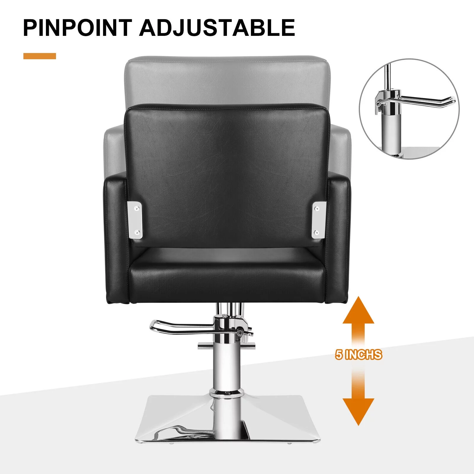 Artist hand Black Classic Hydraulic Salon Barber Chair Hair Stylist 360 Degrees Beauty Equipment