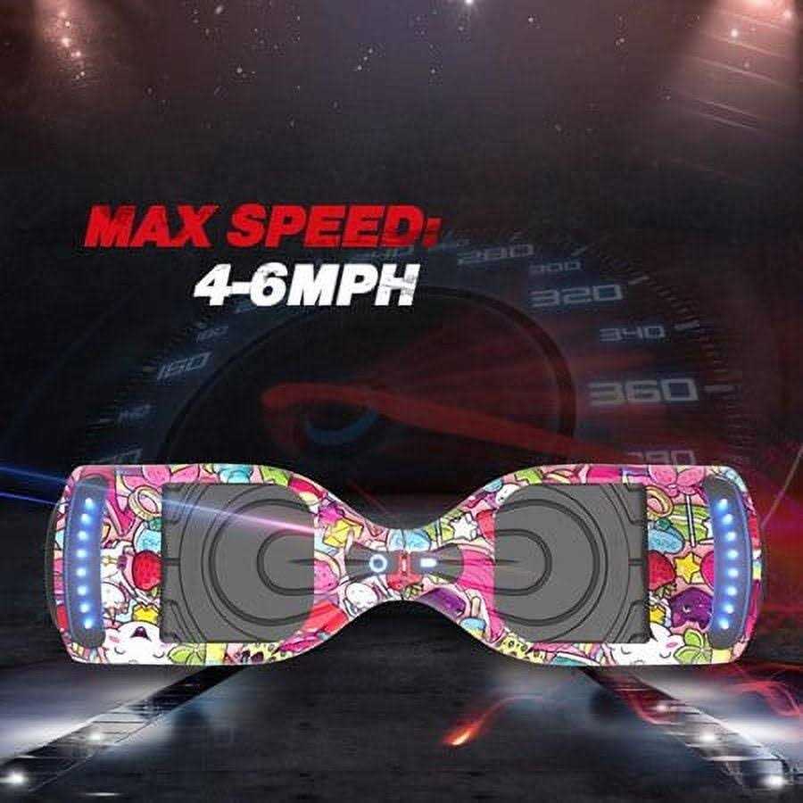 Hoverstar Flash Wheel Hoverboard 6.5 In. Bluetooth Speaker with LED Light Self Balancing Wheel Electric Scooter - Sports Supplies Online Store