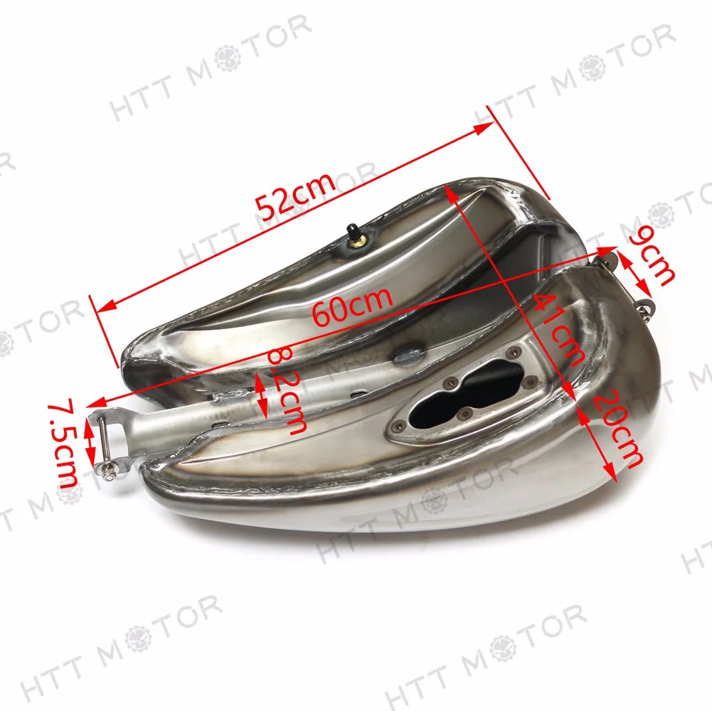 HTTMT- 4 Gallon 2" Stretched Gas Fuel Tank For EFI Harley Sportster Forty Eight 07-15