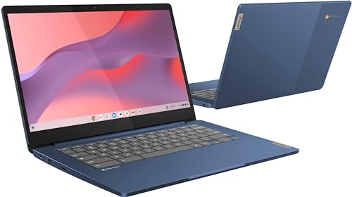 Lenovo Chromebook 14 Touchscreen Laptop (14" FHD Touch Display, 8-Core MediaTek Kompanio 520, 4GB RAM, 128GB Storage (64GB eMMC+64GB SD)), Webcam