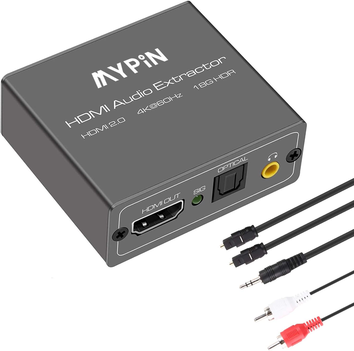4K@60Hz HDMI Video Audio Extractor Splitter