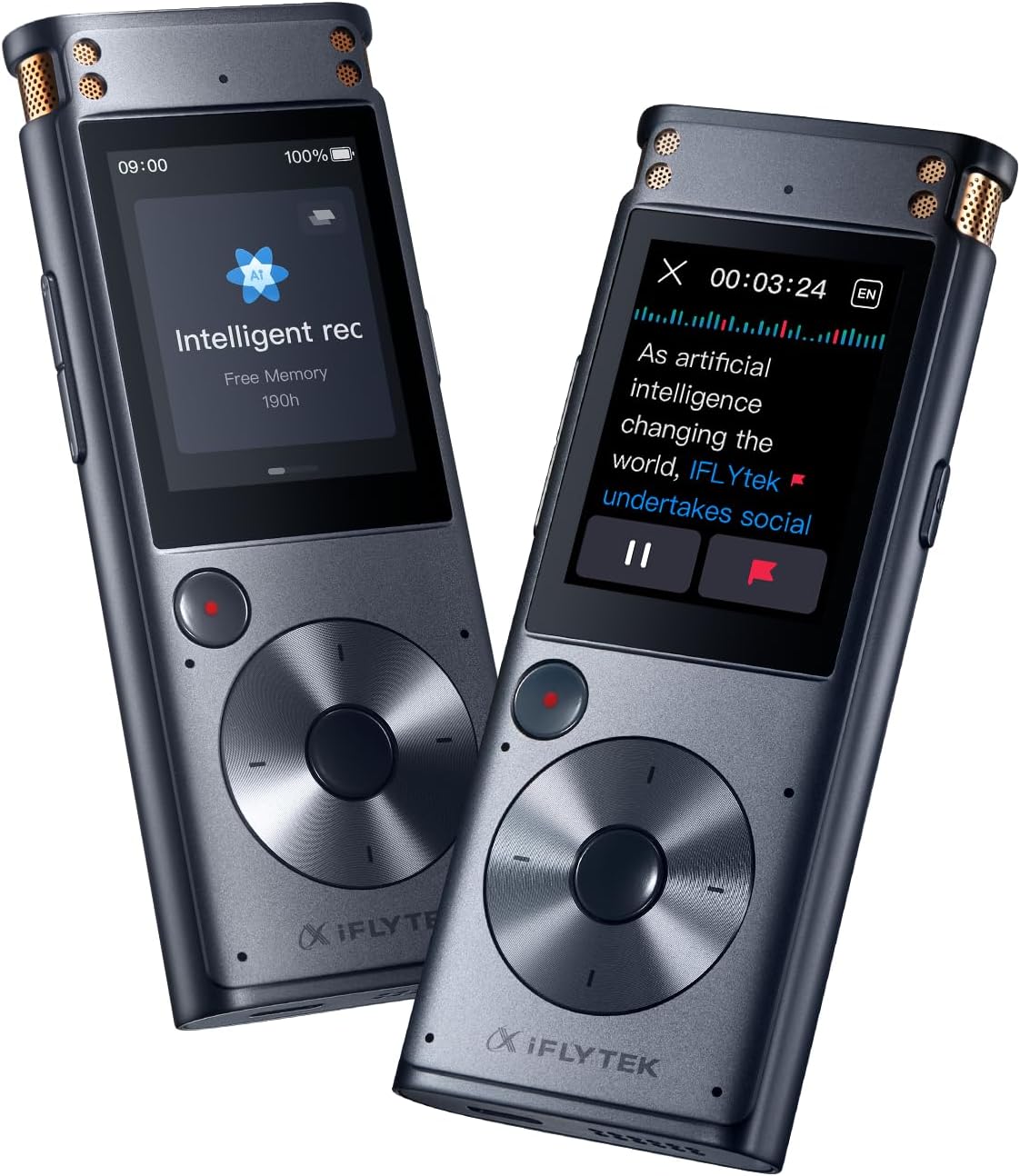 AI Voice Recorder, 100% Offline Voice Recorder with Playback, Transcribe & Summarize Function