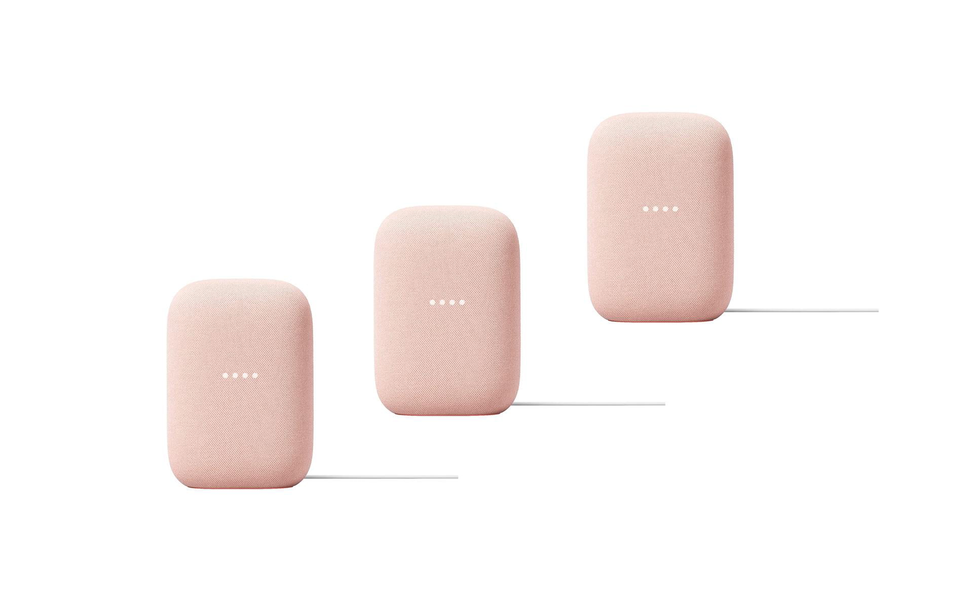 Google - Audio Smart Speaker with WiFi and Bluetooth Streaming (3-Pack: Sand)