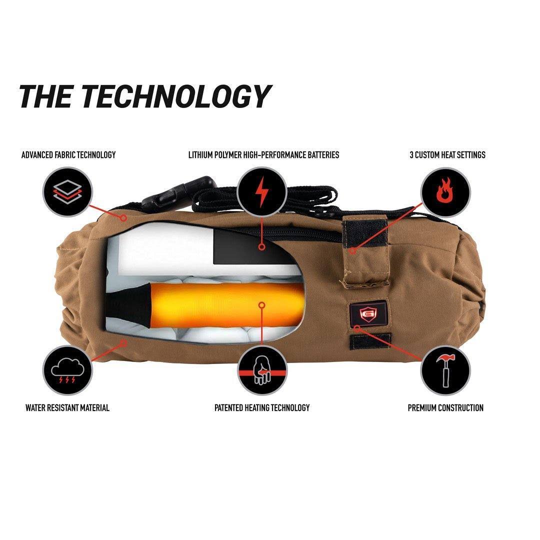 G-Tech Stealth 2.0 x Military-grade Heated Pouch, Multicam