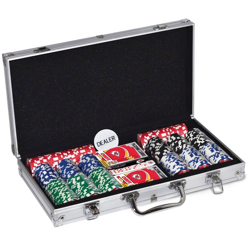 NFL Kansas City Chiefs 300 Piece Poker Set