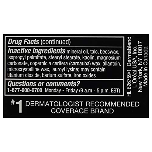 Dermablend Cover Crème Full Coverage Foundation Makeup, Hydrating Cream Concealer for Dark Circles and Blemishes