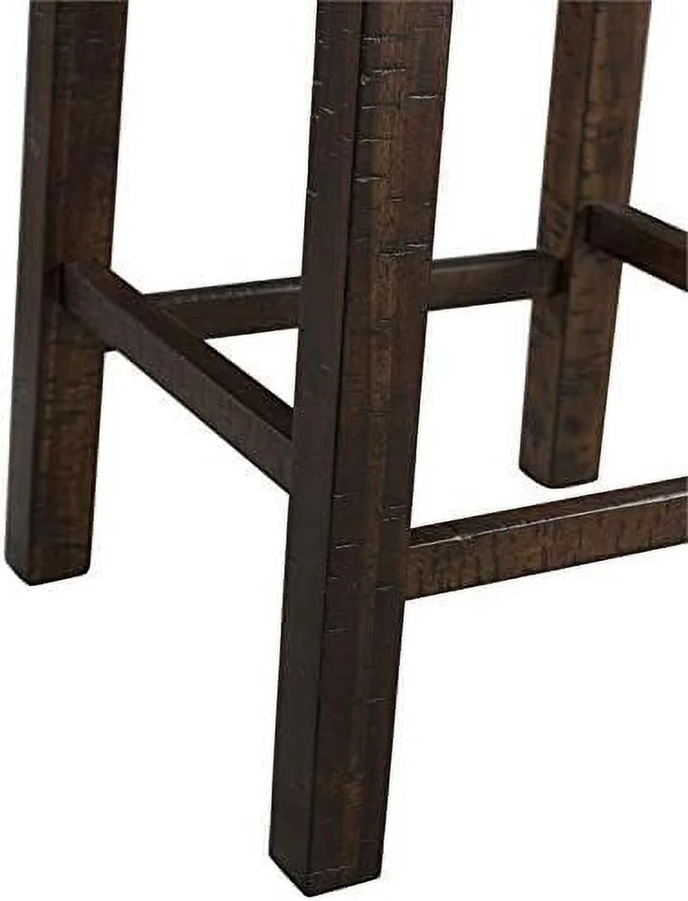 Contemporary Multipurpose Home Bar Living Room Sofa Bar Table Set With 3 Upholstered Stools In Walnut And Taupe Fabric