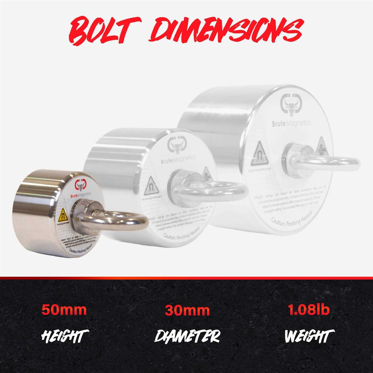 Brute Magnetics Bolt 360 800 lb Fishing Magnet Bundle - Sports Supplies Online Store