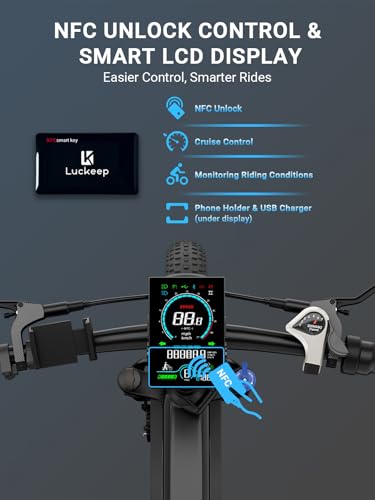 Electric Bike for Adults,1500W Peak Motor,60Miles 28/30MPH,20" Fat Tire All-Terrain Foldable Ebike