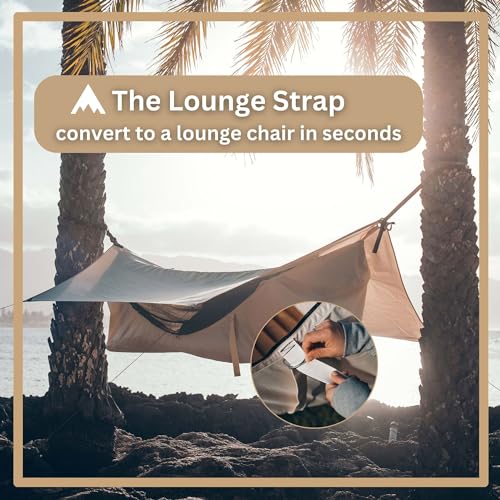 Haven Tents Lay Flat Hammock Tent - Waterproof Tent & Camping Hammock with Mosquito Net - Includes Insulated Pad and Rainfly - Haven Tent, Haven XL