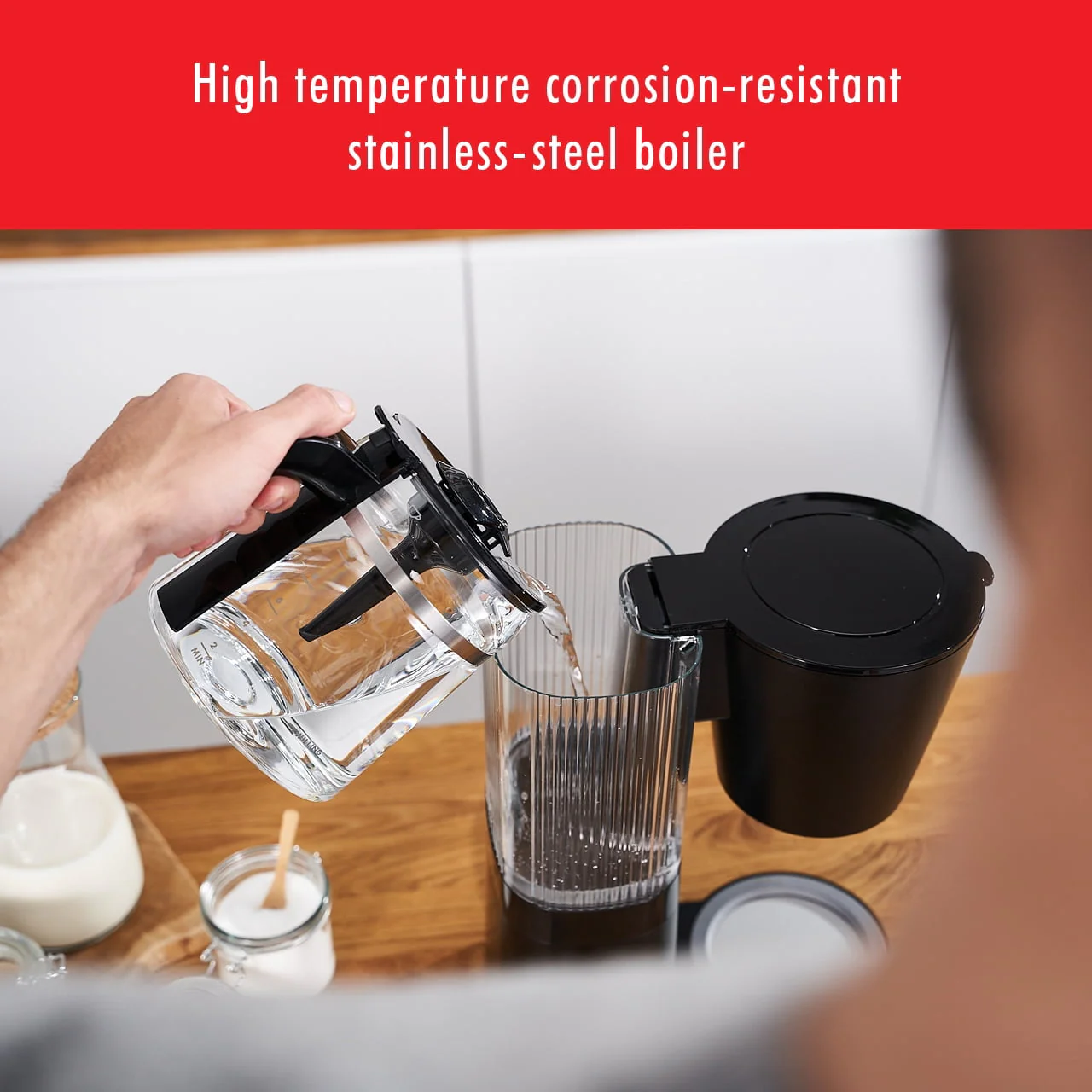 ZWILLING Enfinigy Glass Drip Coffee Maker 12 Cup, Awarded the SCA Golden Cup Standard, Silver