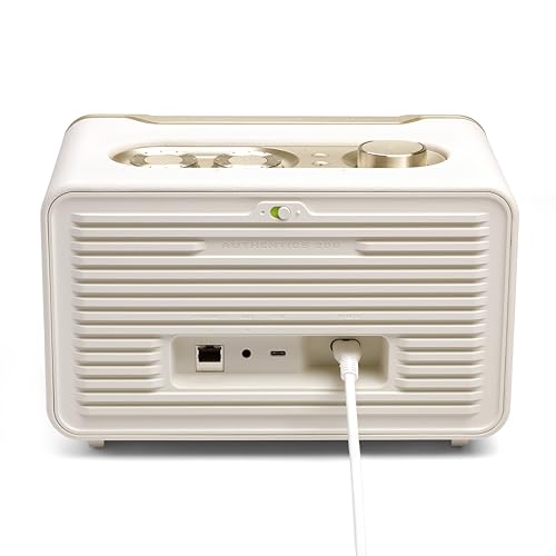 JBL Authentics 200 - Retro Style Smart Home Speaker with Built in Wi-Fi, Bluetooth and Voice Assistants, Alexa and Google Assistant