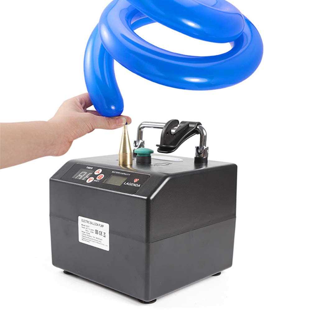 Lagenda Electric Air Balloon Pump B231 Portable Professional Automatic Modeling Balloon Inflator Electric Balloon Blower Pump Air Blower with Timer