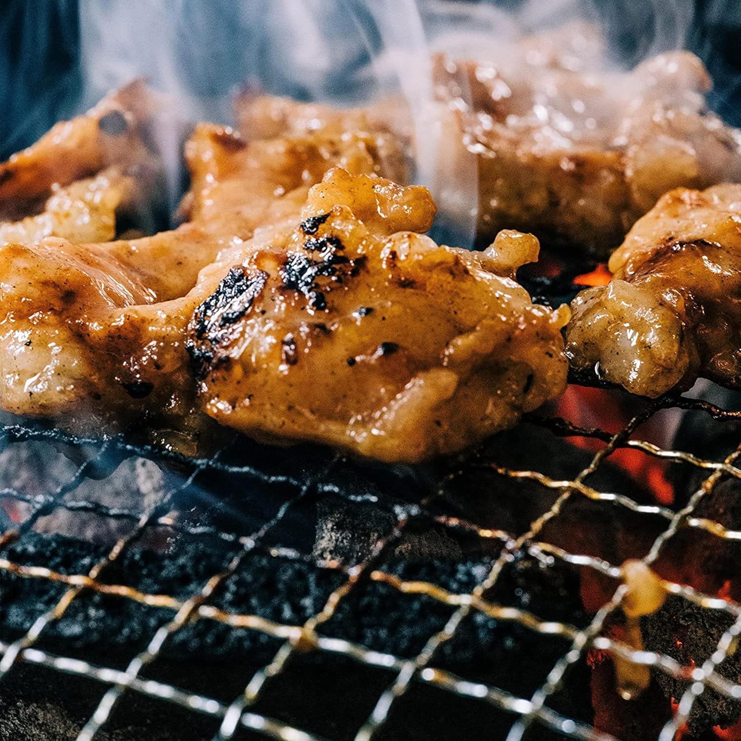 Japanese BBQ Charcoal Grill - Shichirin, Konro, Hibachi, Tabletop Barbecue - White - Made in Japan - 6.3 x 11.8 in