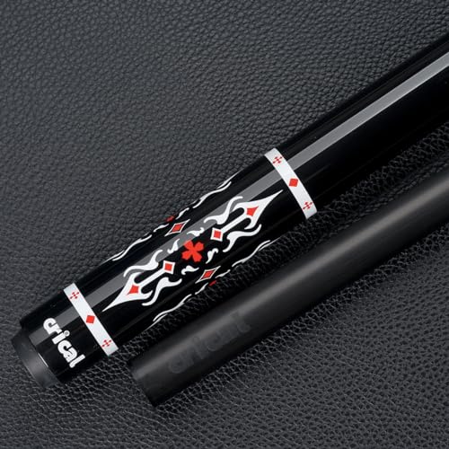 CRICAL Carbon Fiber Pool Cue Stick 58" Billiard Cue Sticks Professional Low Deflection Pool Sticks with 3/8 * 8 Pin Joint and 12.5mm Tip