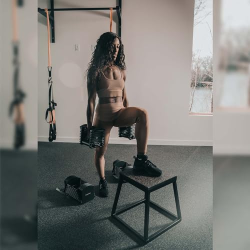 PowerBlock Pro 50 Adjustable Dumbbells, Sold in Pairs, 5-50 lb. Dumbbells, Durable Steel Build, Innovative Workout Equipment, All-in-One Dumbbells
