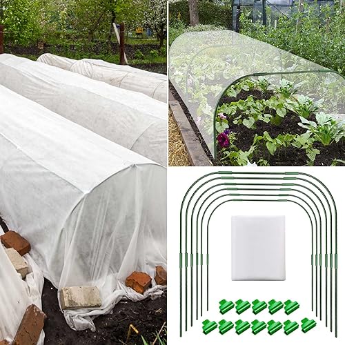 Greenhouse Hoops Grow Tunnel，for Raised Garden Beds