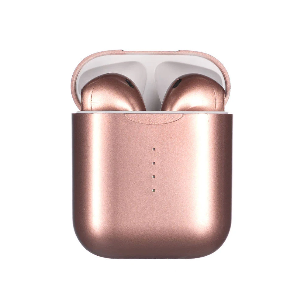 Airbuds Bluetooth 5.0 Earbuds with Case/Mat Bundle Rose Gold