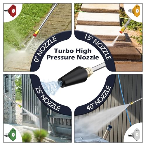 Electric Wall Mounted Power Washer -5000 PSI 3.4 GPM Adjustable Pressure Washer