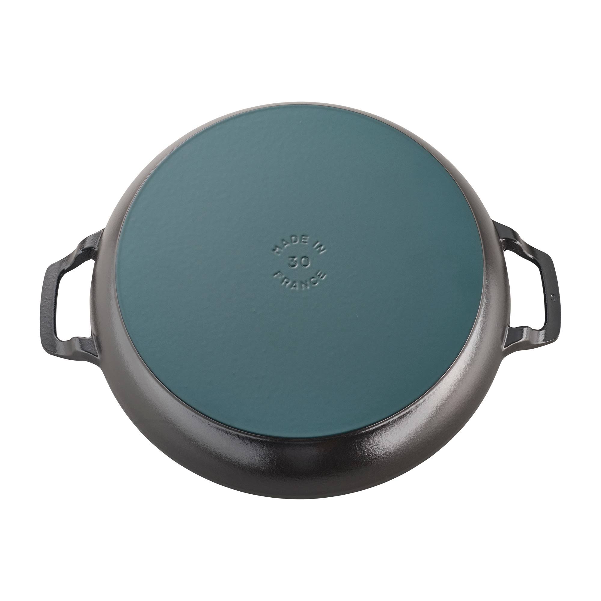 Staub Cast Iron 3.5 Quart Braiser with Glass Lid Matte Black