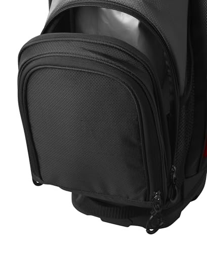 Wilson Feather Golf Cart Bag - Black/Grey/Red