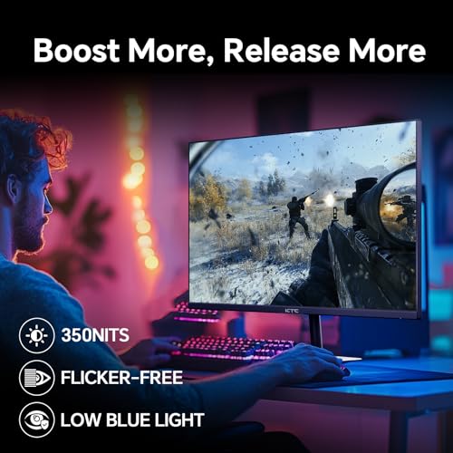 32 Inch 4K Smart Monitor with Google TV System UHD 3440x2560P Hey Google Voice Remote Netflix Licensed Dolby Audio HDR KVM Technology WiFi Bluetooth