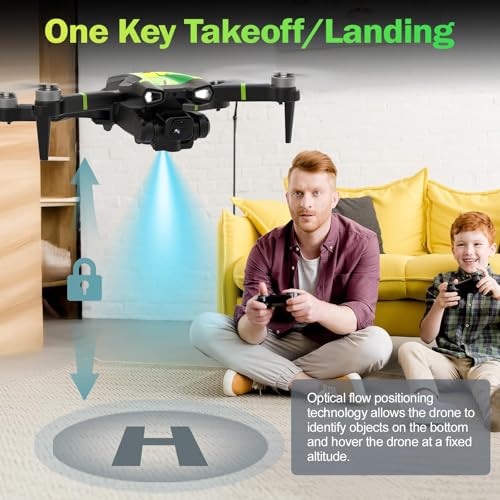M18LCD Drone with 1080P Camera 45&deg; Adjustable Lens Brushless Motor Rechargeable LCD Remote Foldable RC Quadcopter for Beginners