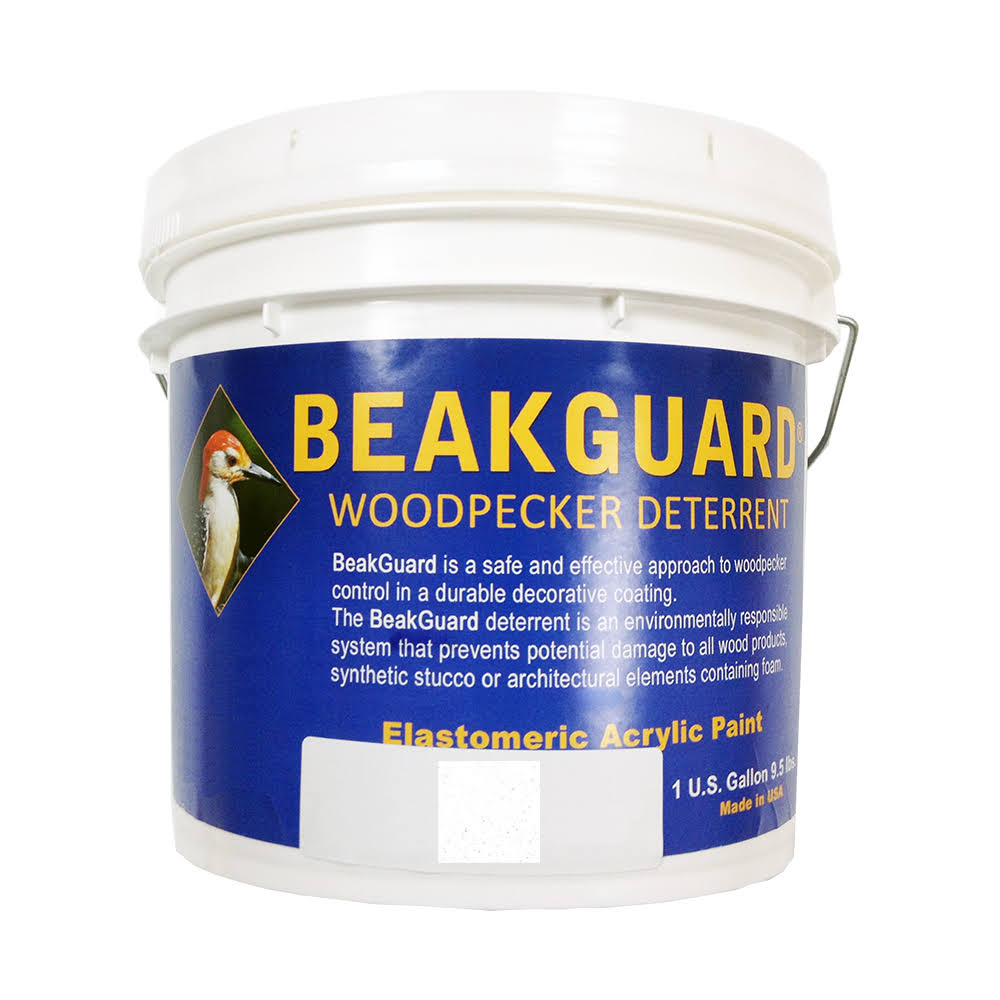Bird B Gone Beak Guard Woodpecker Deterrent - 1 Gallon, White