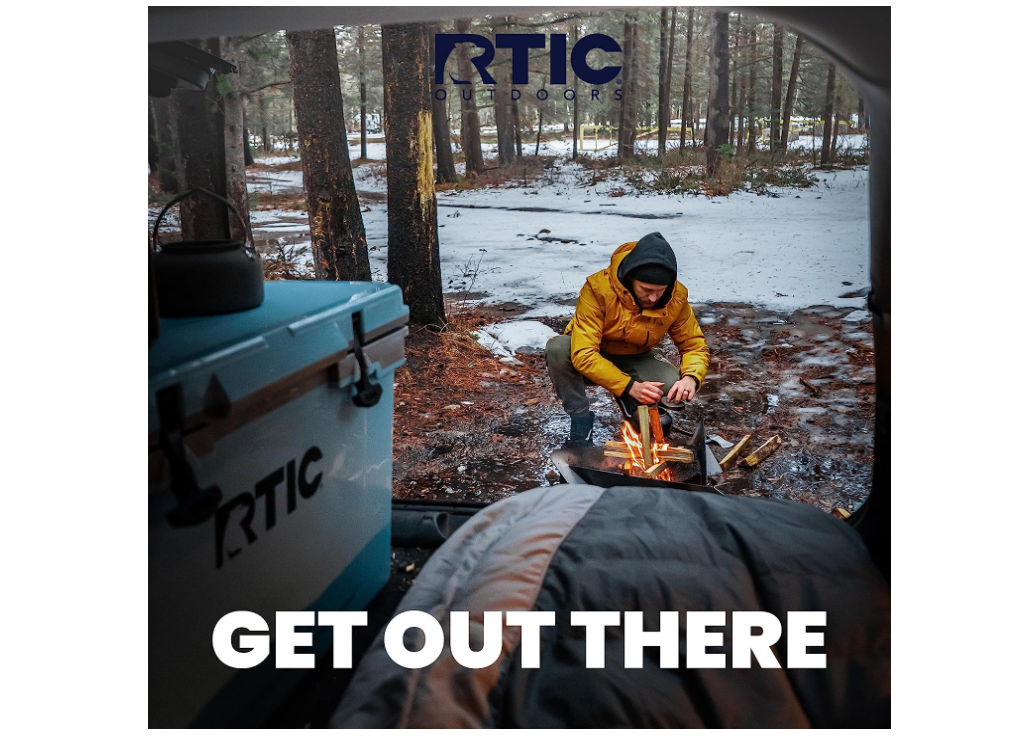 RTIC Hard Cooler Insulated Portable Ice Chest Box for Beach, Drink, Beverage, Camping, Picnic, Fishing, Boat, Barbecue