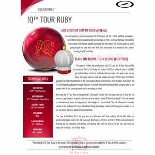 Storm IQ Tour Ruby Bowling Ball - Sports Supplies Online Store