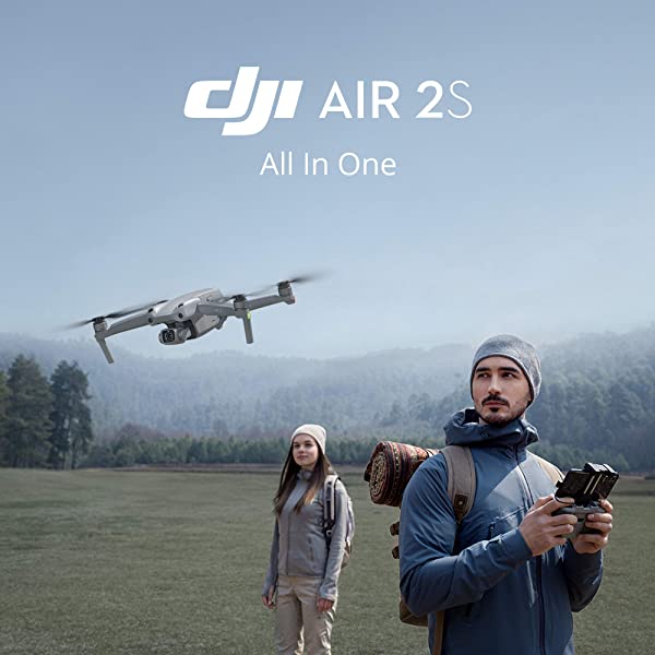 DJI Air 2S Fly More Combo with Smart Controller - Drone with 4K Camera, 5.4K Video, 1-Inch CMOS Sensor, 4 Directions of Obstacle Sensing