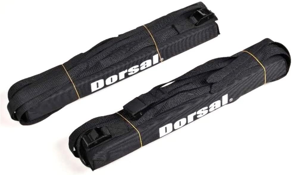 DORSAL Wrap Rax Soft Roof Surfboard Racks with Corrosion Resistant Buckles, Universal Fit Cars, SUVs - Longboards, SUP, Soft Tops 20 Pack of 2
