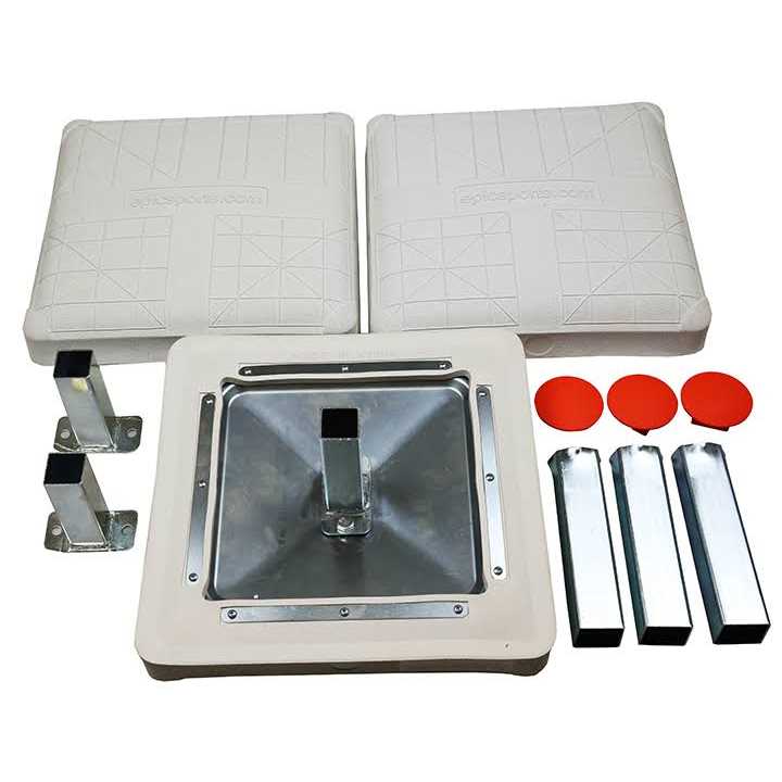 Epic Pro Style Anchored Molded Baseball Base Set Of 3-Bases - Sports Supplies Online Store