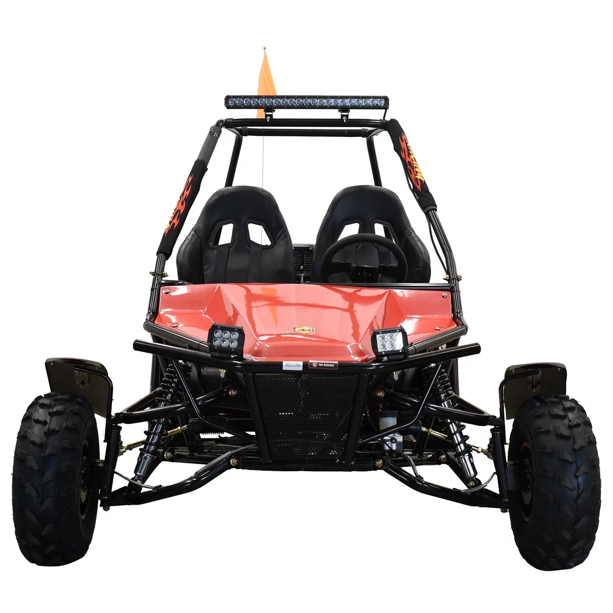 Massimo GKM 200|4 Stroke 177cc 2WD Go Kart (Red) - Curated Treasures Market