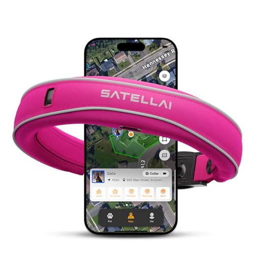 SATELLAI GPS Dog Collar &mdash; World's First GPS Wireless Dog Fence Collar with AI Analysis, Precise Positioning, Invisible Dog Fence
