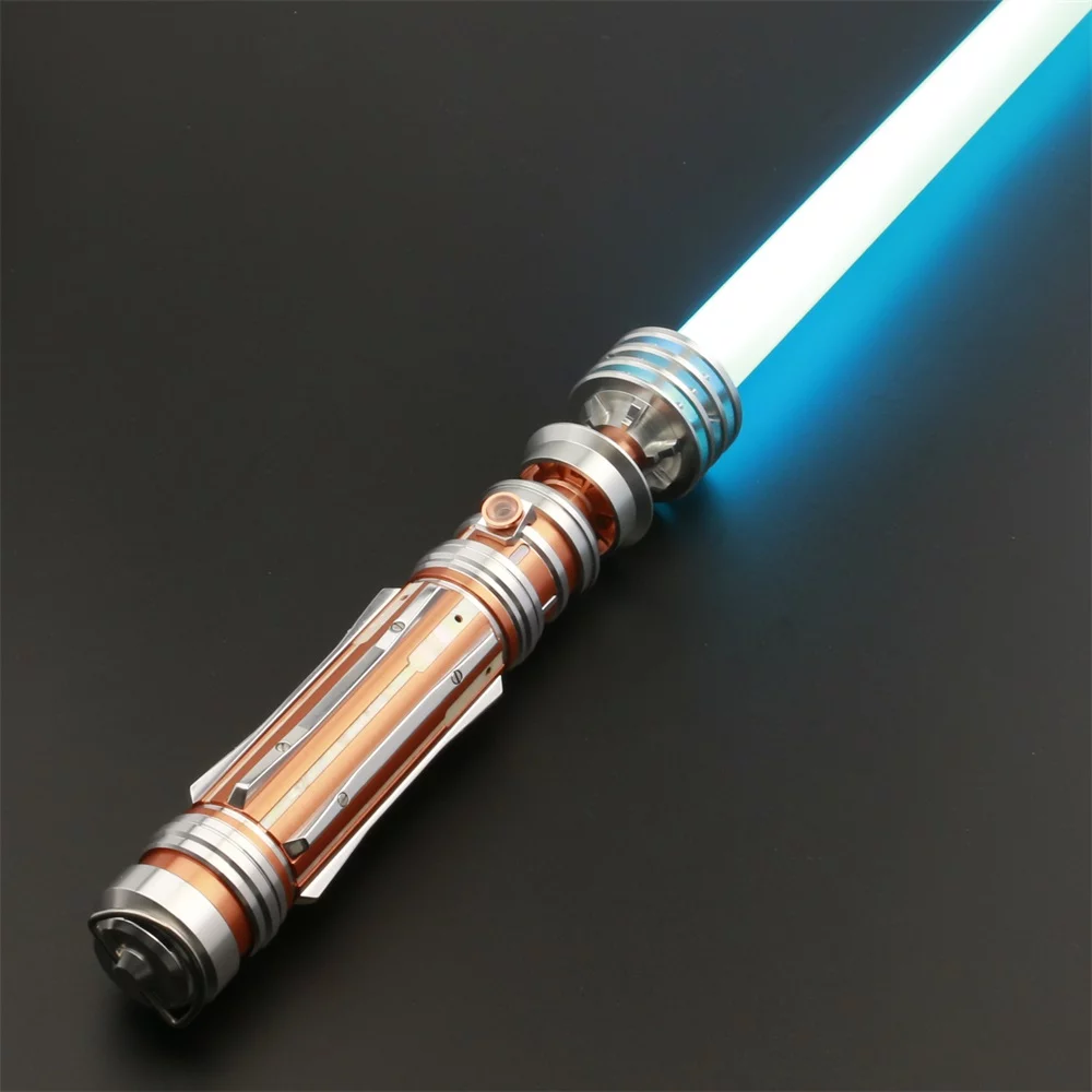 ZiaSabers Lo Princess NeoPixel Lightsaber with Proffie 2.2 Soundboard - Realistic Metal Silver Hilt Star Wars Lightsaber