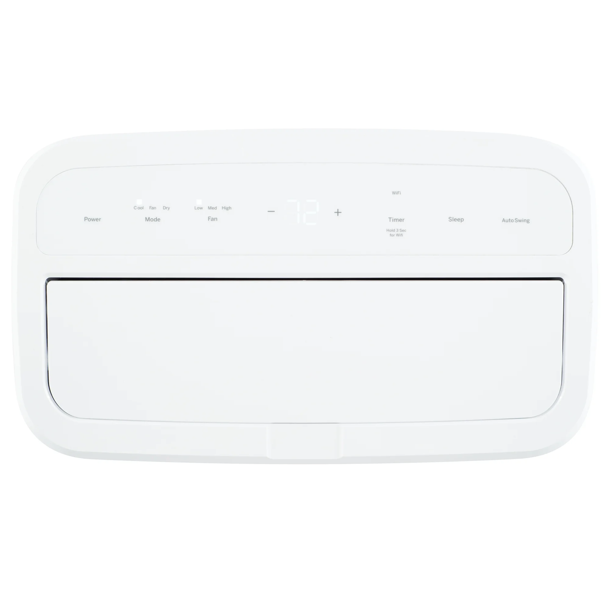 GE® 8,000 BTU 115-Volt 3-in-1 Portable Air Conditioner with WiFi for Medium Rooms, White, APWD08JAWW
