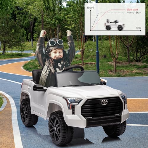 IDEALHOUSE Electric Car for Kids, 12v Ride on Truck Car, Ride-on Toys for Boys/Girls, Off-Road Kids Pickup Car with Remote Control, Spring Suspension